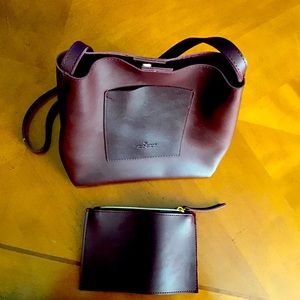 Long Strap Maroon Bag